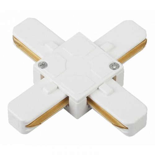 TR7-C 2W X WH Коннектор ЭРА TR7-C 2W X WH для однофазного шинопровода Х-образный белый, цена за 1 шт