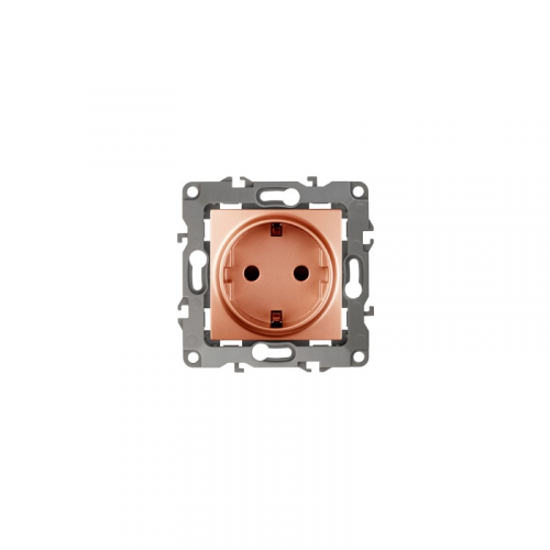 12-2101-14 12-2101-14 ЭРА Розетка 2P+E Schuko, 16A-250В, IP20, Эра12, медь, цена за 1 шт