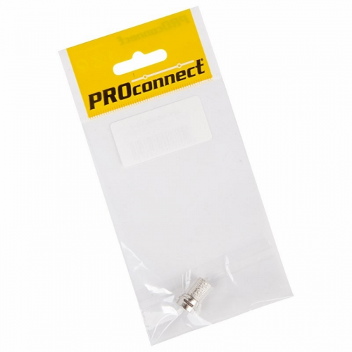 Разъем антенный, штекер F, RG-6, 1 шт. PROconnect, цена за 1 шт