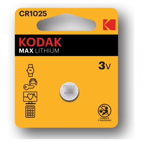 30414723-RU1 Батарейки Kodak CR1025-1BL MAX Lithium, цена за 1 шт