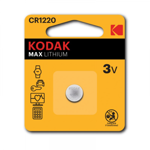 30414365-RU1 Батарейки Kodak CR1220-1BL MAX Lithium, цена за 1 шт