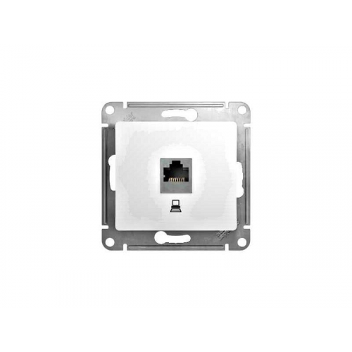 МЕХАНИЗМ КОМПЬЮТЕРНОЙ РОЗЕТКИ RJ45 SCHNEIDER GLOSSA, ЦВЕТ БЕЛЫЙ, цена за 1