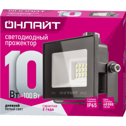 Светодиодный прожектор ОНЛАЙТ 71 688 OFL-10-6K-BL-IP65-LED, цена за 1 шт