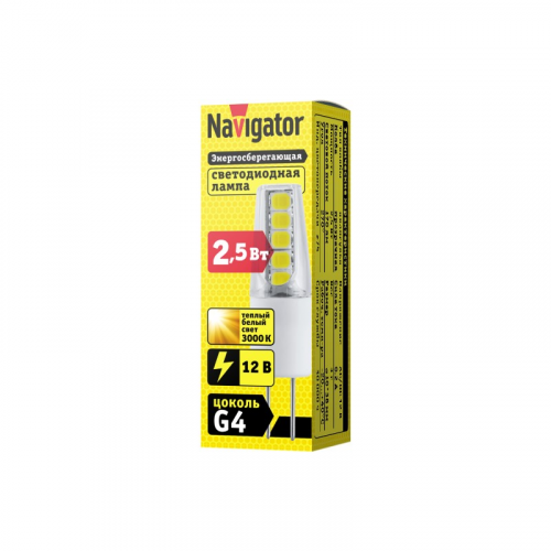 Светодиодная лампа G4 Navigator 71 265 NLL-S-G4-2.5-12-3K, цена за 1 шт