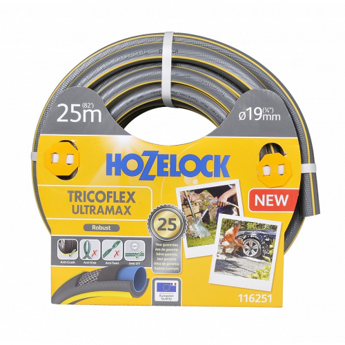 116251 Шланг для полива HoZelock 116251 ПВХ TRICOFLEX ULTRAMAX 19 мм 25 м, цена за 1 шт