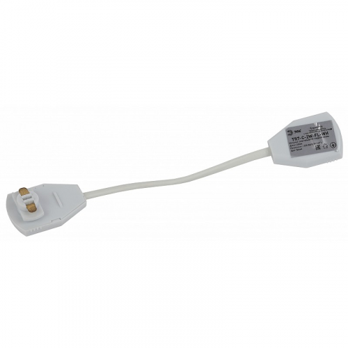 TR7 - C 2W-FL WH Коннектор питания ЭРА TR7 - C 2W-FL WH для однофазного шинопровода гибкий белый, цена за 1 шт
