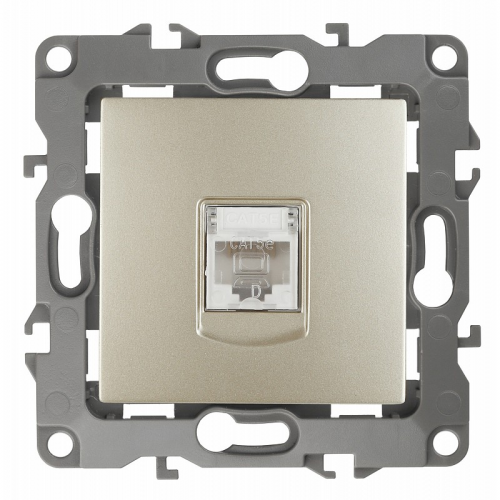 12-3107-04 12-3107-04 ЭРА Розетка информационная RJ45, IP20, Эра12, шампань, цена за 1 шт