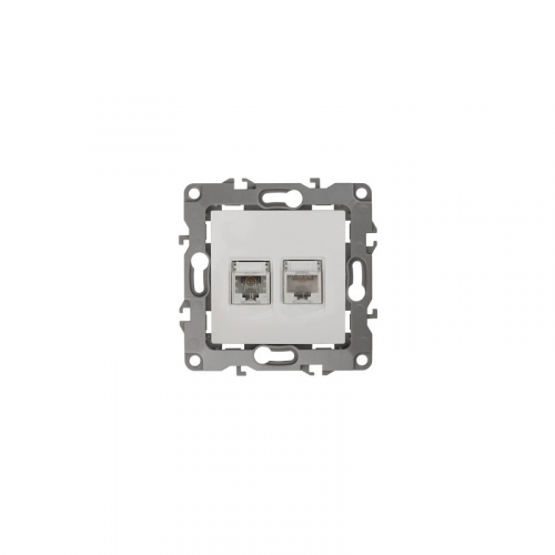 12-3109-01 12-3109-01 ЭРА Розетка комбинированная RJ45+RJ11, IP20, Эра12, белый, цена за 1 шт
