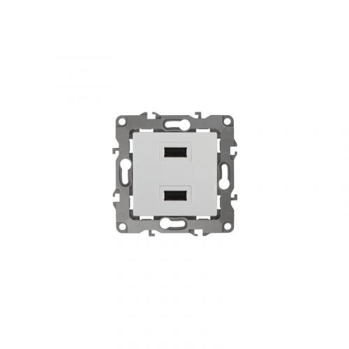 12-4110-01 12-4110-01 ЭРА Устройство зарядное USB, 230В/5В-2100мА, IP20, Эра12, белый, цена за 1 шт