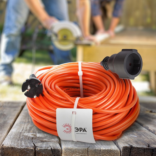 UPx-1-2x1-30m Удлинитель силовой ЭРА UPx-1-2x1-30m в бухте без заземления 30м 1 розетка ПВС 2х1мм2, цена за 1 шт