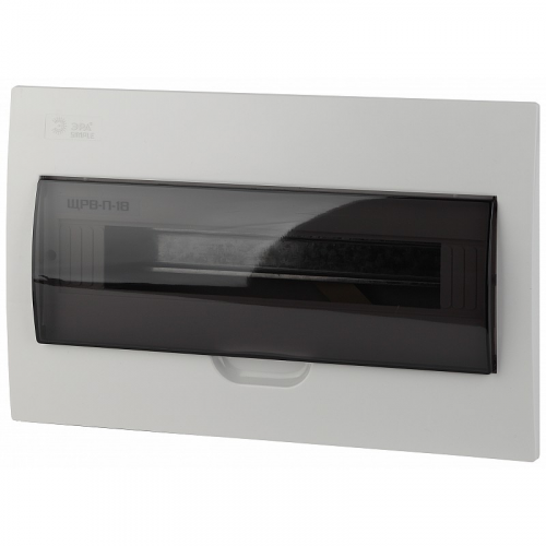 BOXF18 Корпус пластиковый встраиваемый ЭРА SIMPLE ЩРВ-П-18 IP41 прозрачная крышка белый, цена за 1 шт