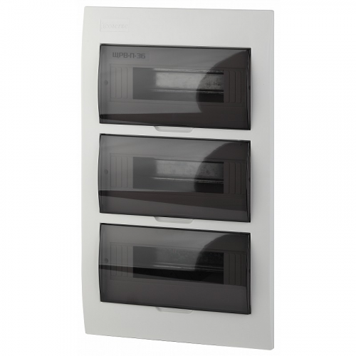 BOXF36 Корпус пластиковый встраиваемый ЭРА SIMPLE ЩРВ-П-36 IP41 прозрачная крышка белый, цена за 1 шт
