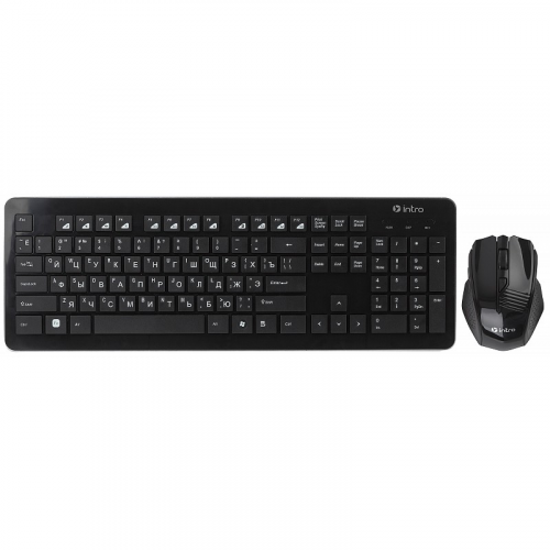 DW910 Black DW910 Кл+мышь_25 Intro Wireless black, цена за 1 шт