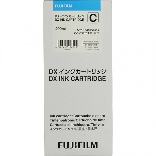 C13T781500 Картридж Fujifilm C13T781500 для принтера небесно-голубой DX100 SKYBLUE, цена за 1 шт