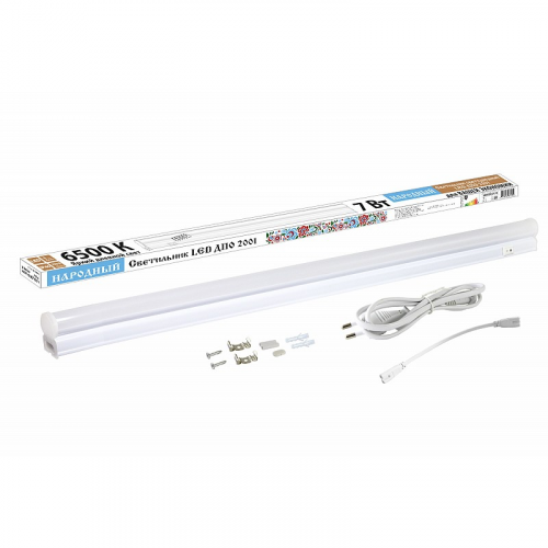 Светильник LED ДПО 2001 7 Вт, 6500К, IP40, Народный, цена за 1 шт