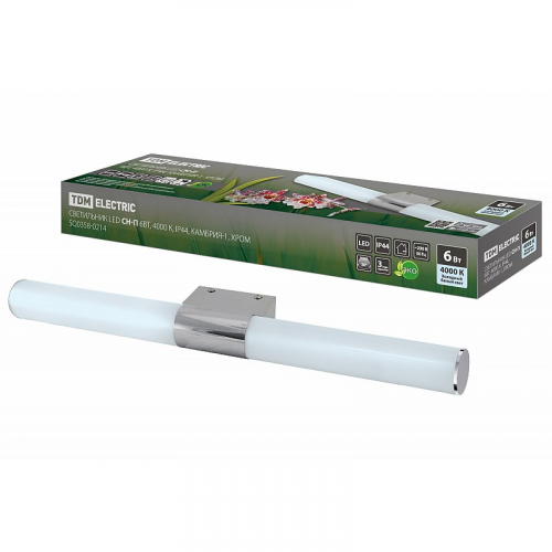Светильник LED CH-П 6Вт, 4000 К, IP44, Камбрия-1, хром TDM, цена за 1 шт