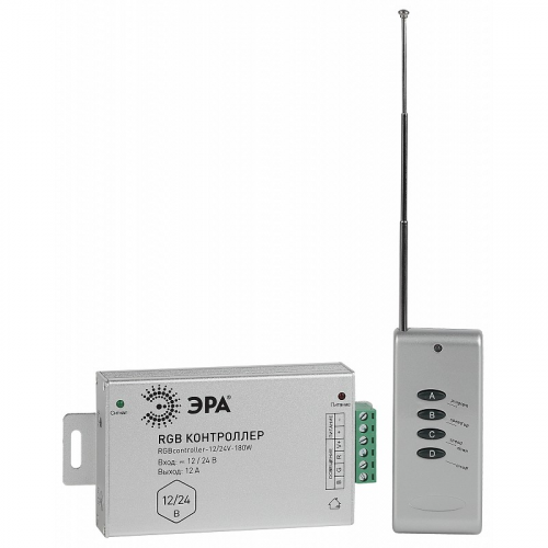 RGBcontroller-12/24V-180W/288W Контроллер ЭРА RGBcontroller-12/24V-180W/288W для светодиодной ленты, цена за 1 шт