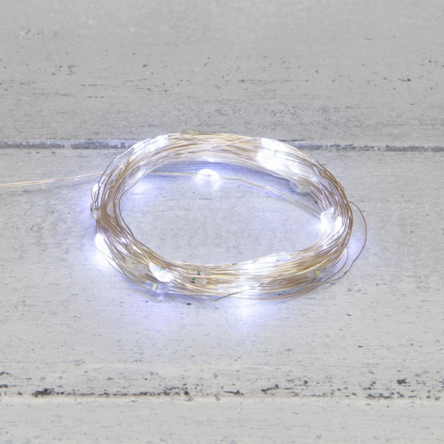 Гирлянда светодиодная Роса 10м, 100LED, БЕЛЫЙ, IP20, USB NEON-NIGHT, цена за 1 шт
