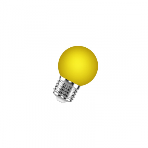 FL-LED DECO-GL45 1W E27 YELLOW 230V E27 желтый (LED шарик) FOTON - лампа, цена за 1 шт