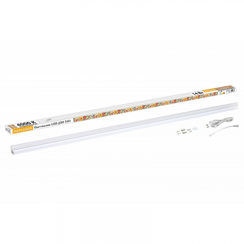 Светильник LED ДПО 2001 14 Вт, 4000К, IP40, Народный, цена за 1 шт