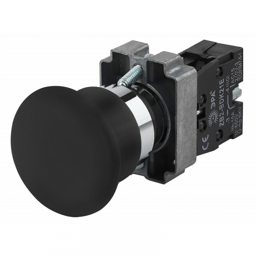 BBG70-BC-K02E Кнопка управления ЭРА BBG70-BC-K02E LAY5-BC21 Грибок черный 1з, цена за 1 шт