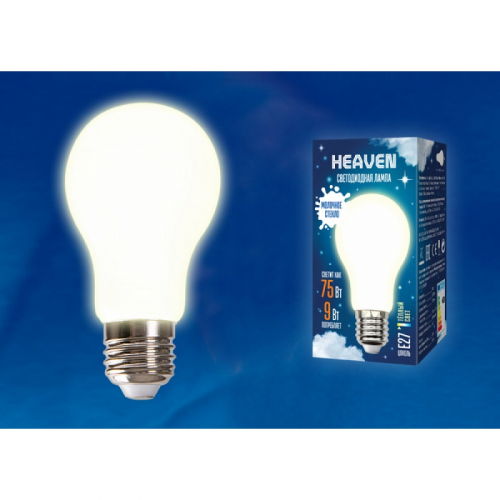 Лампы светодиодные Uniel LED-A60-9W/3000K/E27/FR GLH01WH, цена за 1 шт