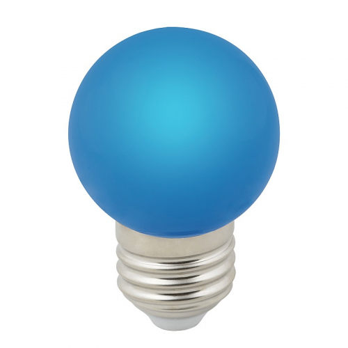Лампы светодиодные Volpe LED-G45-1W/BLUE/E27/FR/С, цена за 1 шт