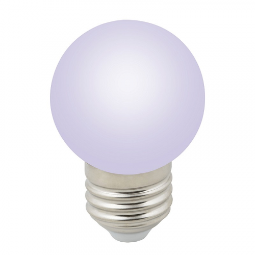 Лампы светодиодные Volpe LED-G45-1W/RGB/E27/FR/С, цена за 1 шт