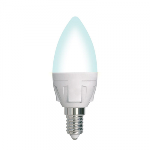 Лампы светодиодные Uniel LED-C37 7W/4000K/E14/FR/DIM PLP01WH картон, цена за 1 шт