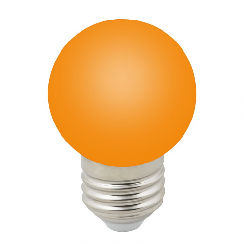 Лампы светодиодные Volpe LED-G45-1W/ORANGE/E27/FR/С, цена за 1 шт