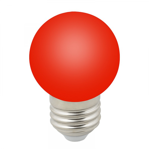 Лампы светодиодные Volpe LED-G45-1W/RED/E27/FR/С, цена за 1 шт
