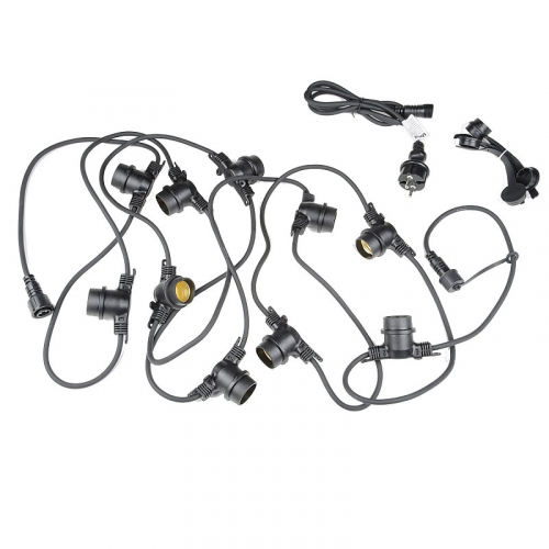 Гирлянды Uniel UDL-K121 10/E27/5M 5C IP65 BLACK BELT-LIGHT, цена за 1 шт