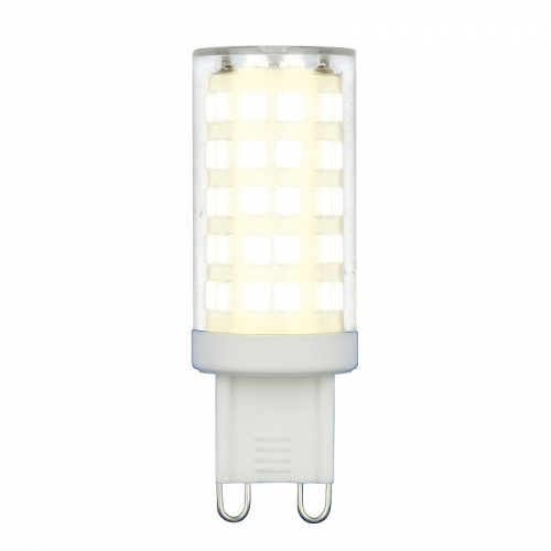 Лампы светодиодные Uniel LED-JCD-9W/3000K/G9/CL GLZ09TR картон, цена за 1 шт