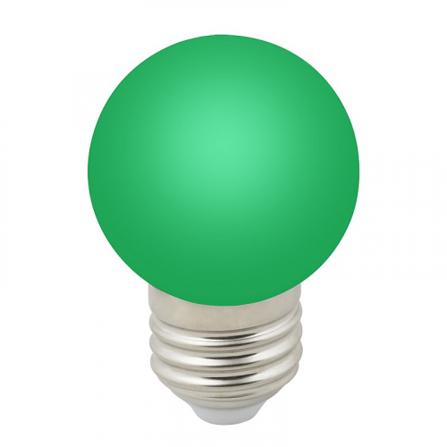 Лампы светодиодные Volpe LED-G45-1W/GREEN/E27/FR/С, цена за 1 шт
