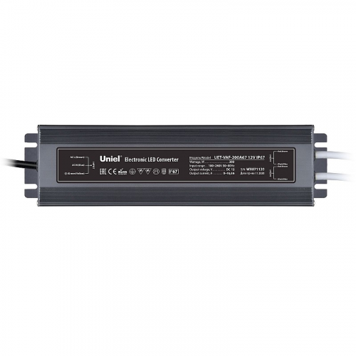 Блоки питания для светодиодных ламп и модулей Uniel UET-VAF-200A67 12V IP67 2 выхода, цена за 1 шт