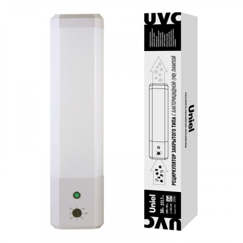 РЕЦИРКУЛЯТОРЫ Uniel UDG-M62T UVCB/TM WHITE, цена за 1 шт