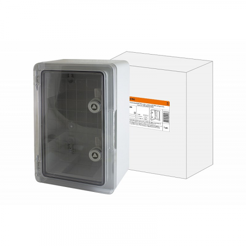 Бокс пластиковый ЩМП-0-4, прозр., крышка ABS, IP65, -45 до +75 С, навесной, (400x300x220) TDM, цена за 1 шт