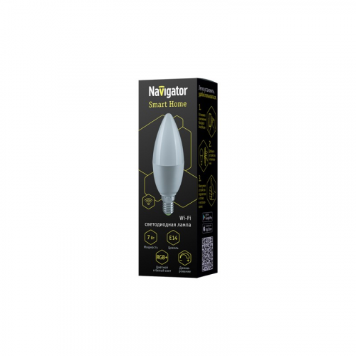 Лампа Navigator 82 422 NLL-C37-7-230-RGBWWW-E14-WIFI, цена за 1 шт