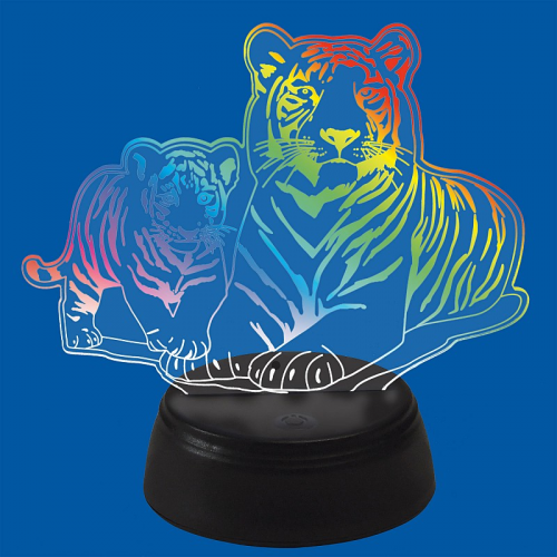 Фигуры Uniel ULI-M508 RGB/3AA TIGER FAMILY/BLACK, цена за 1 шт