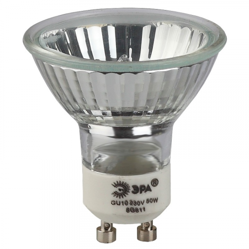 GU10-JCDR (MR16) -35W-230V Лампочка галогенная ЭРА GU10-JCDR (MR16)-35W-230V GU10 35 Вт софит теплый белый свет, цена за 1 шт