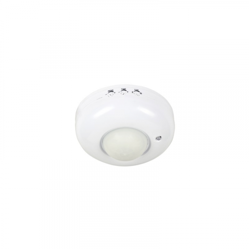Датчик движения инфракрасный ДД 020B 800Вт 360 гр.6м IP33 белый IN HOME, цена за 1 шт