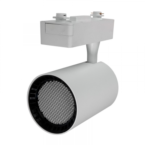 Однофазный трековый светильник Трековые светильники PTR / PTR 1325 25w 3000K 24° WH/WH (бел+бел реш) IP40 Jazzway (5035232), цена за 1 шт