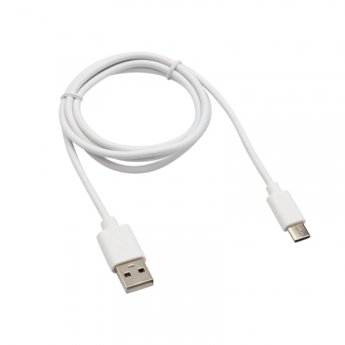 Кабель USB-A – Type-C, 2,1A, 1м, ПВХ, белый, REXANT, цена за 1 шт
