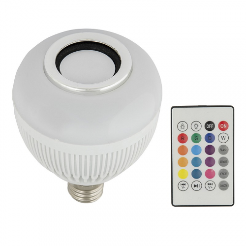 СВЕТОВОЕ ОБОРУДОВАНИЕ ДЛЯ ДИСКОТЕК Volpe ULI-Q340 8W/RGB/E27 WHITE, цена за 1 шт