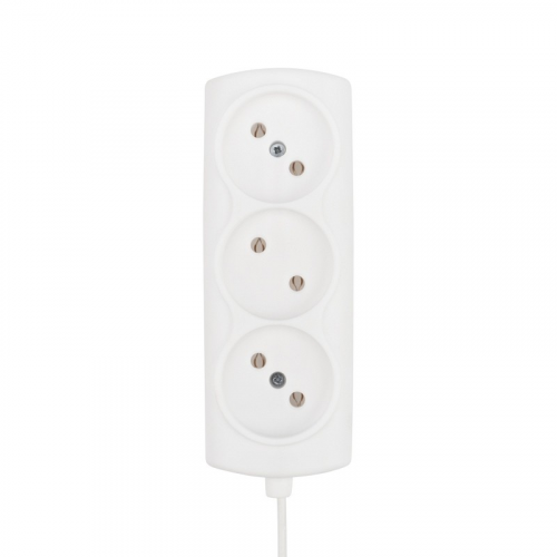 Удлинитель PROconnect STANDARD 3 гнезда, 1.5 м, 2х0.75 мм², б/з, белый, цена за 1 шт