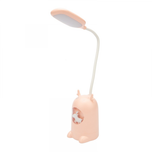 Светильник настольный REXANT Click Lite с ночником на основании, LED, 6 Вт, 4000 К, RGB-динамика, диммируемый 3 ступени, заряжаемый (автономный режим 3 часа), цена за 1 шт