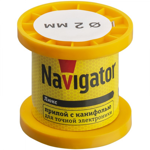 Припой Navigator 93 078 NEM-Pos02-61K-2-K50 (ПОС-61, катушка, 2 мм, 50 гр), цена за 1 шт