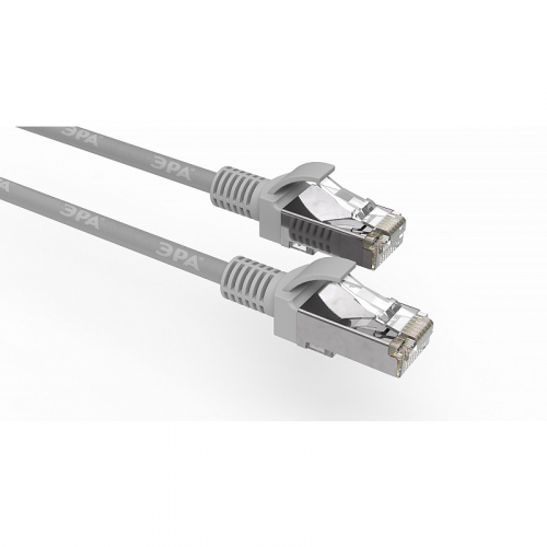 PC-1.5F Патч корд ЭРА F/UTP экранированный 1,5 м, категория 5e, серый Cu, цена за 1 шт