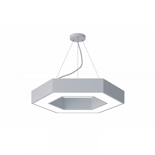 SPO-123-W-40K-045 Светильник LED ЭРА Geometria SPO-123-W-40K-045 Hexagon 45Вт 4000К 2500Лм IP40 600*600*80 белый подвесной, цена за 1 шт