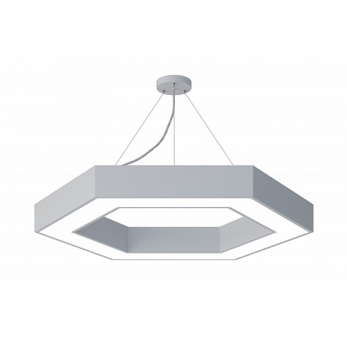 SPO-124-W-40K-051 Светильник LED ЭРА Geometria SPO-124-W-40K-051 Hexagon 51Вт 4000К 3900Лм IP40 800*800*80 белый подвесной, цена за 1 шт